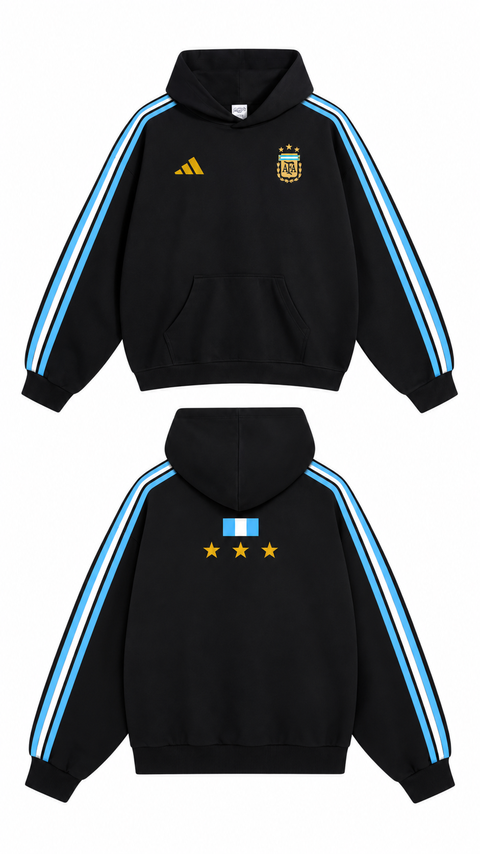 Argentina Hoodie - Black