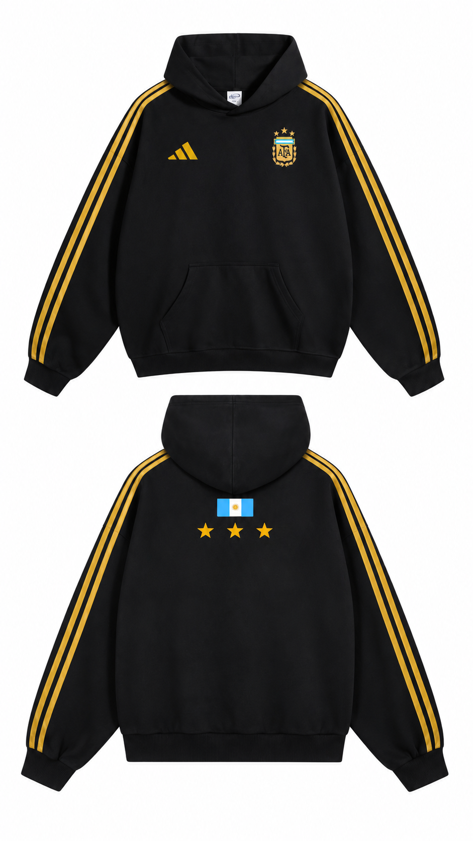 Argentina Hoodie - Black