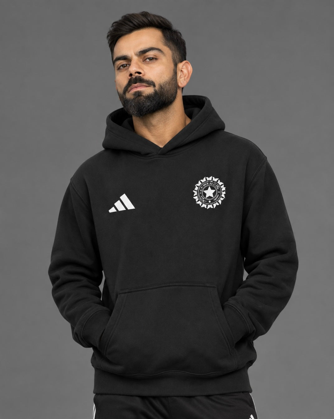 Team India Hoodie —  Black V1