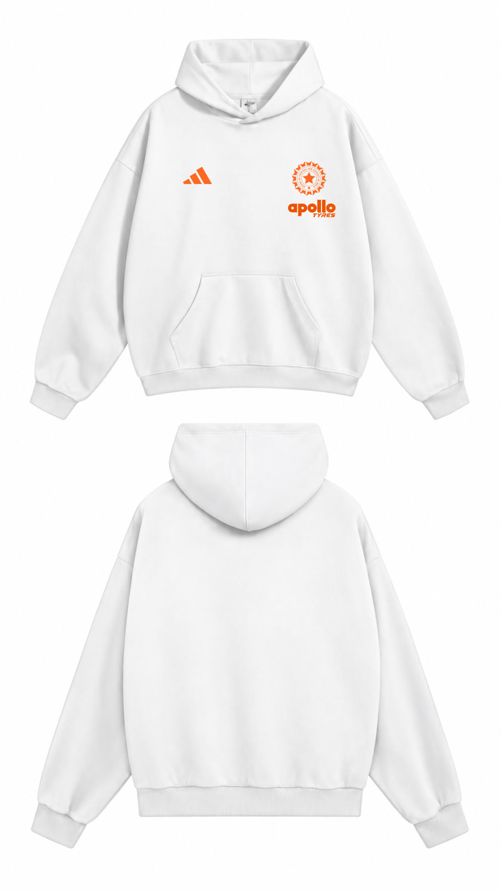 Apollo Tyres Hoodie —  White V1