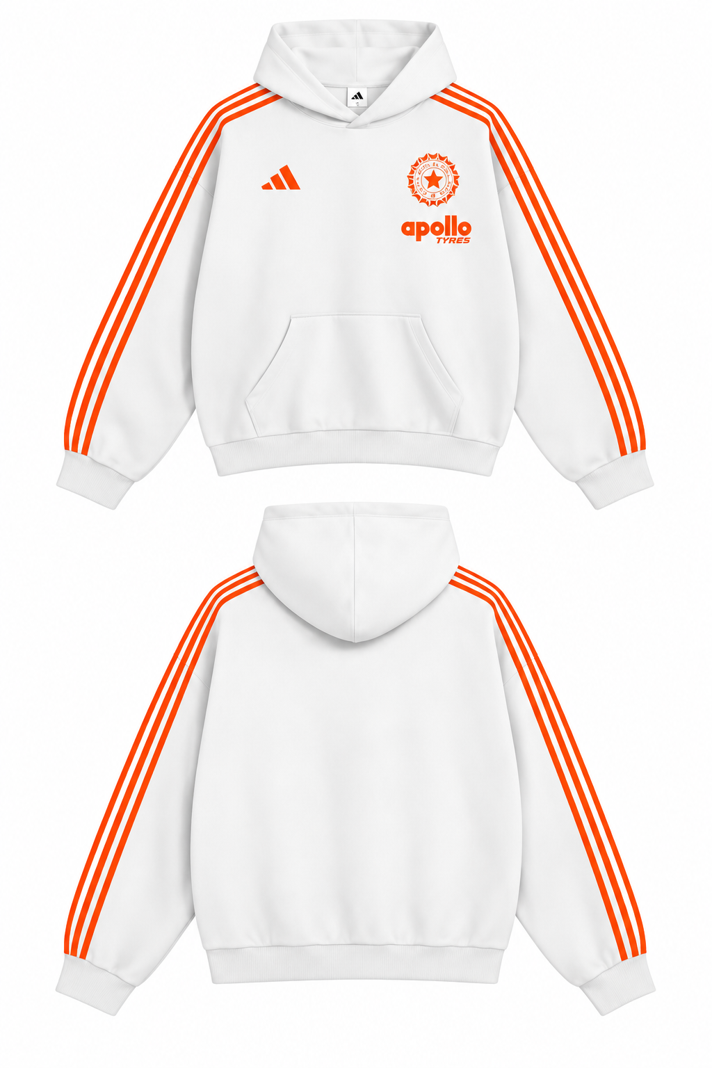 Apollo Tyres Hoodie —  White V1