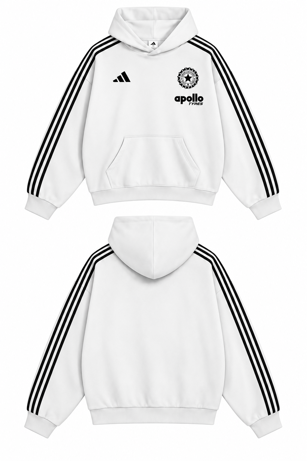 Apollo Tyres Hoodie —  White V2