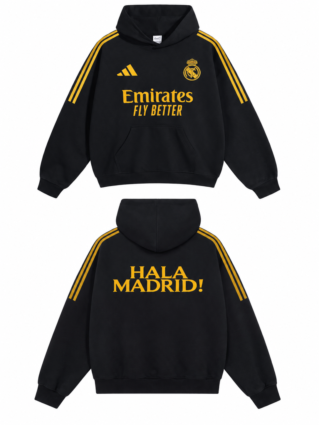 Real Madrid Hoodie - Black V1