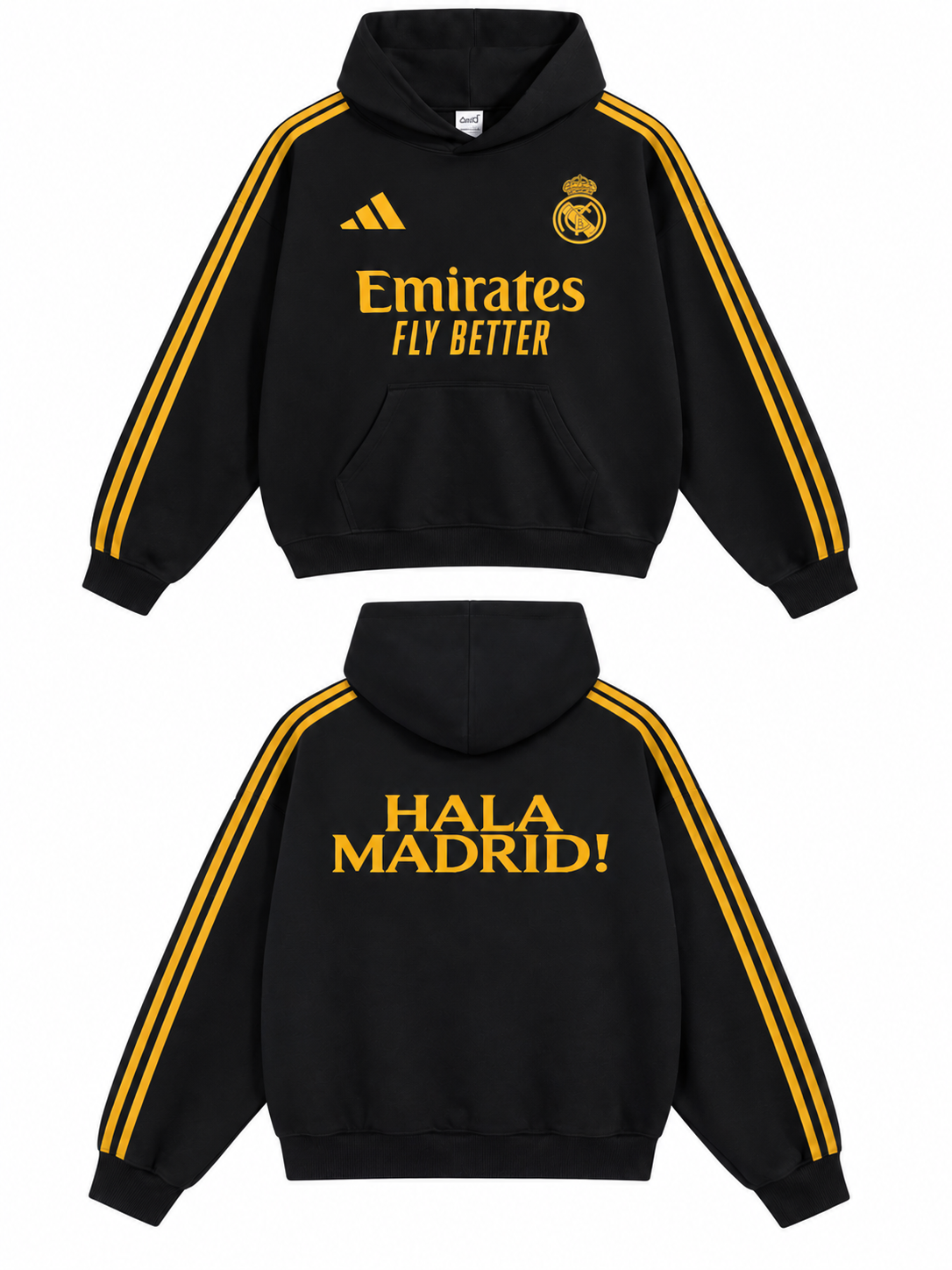 Real Madrid Hoodie - Black V1