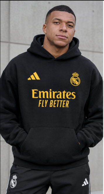 Real Madrid Hoodie - Black V1